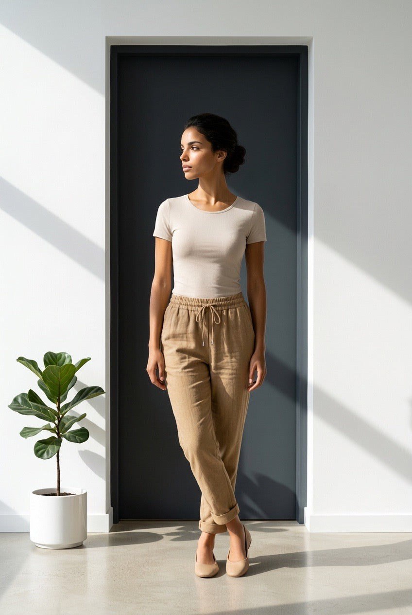 Solid Stretch Pants