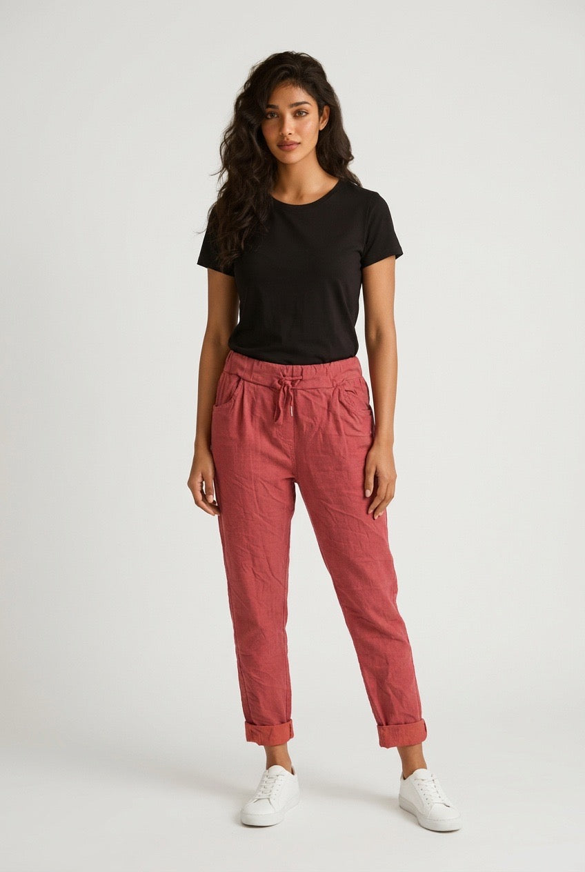 Solid Stretch Pants