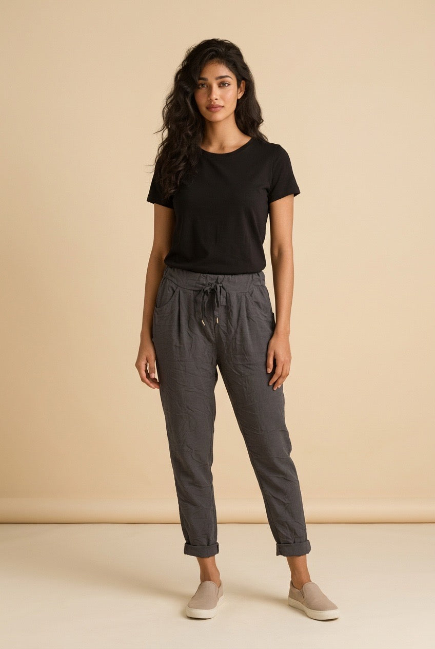 Solid Stretch Pants