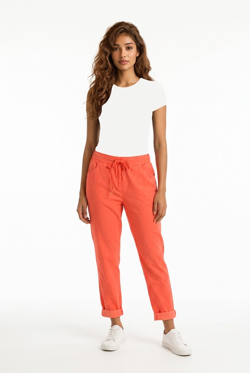 Solid Stretch Pants