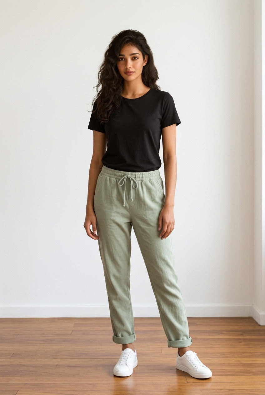 Solid Stretch Pants