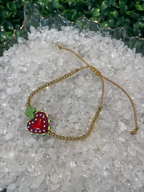 Heart & Cross Bracelet