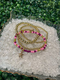 Pink & Purple Bracelet Set