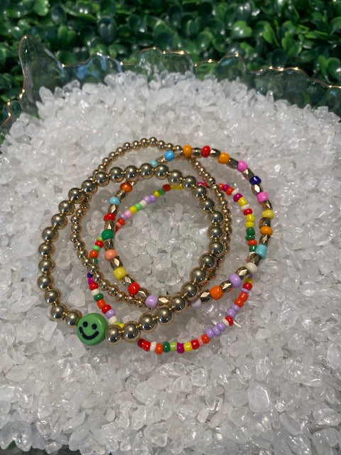 Stretchy Face Bracelet Set