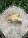 Hymn Bracelet I have decided