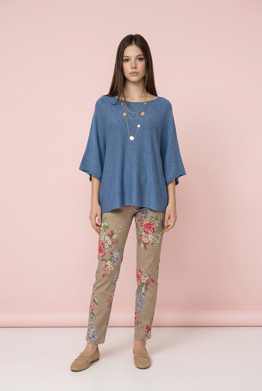 Floral Peony Stretch Pants