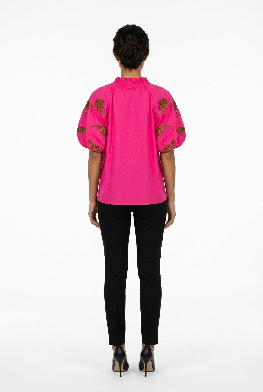 Fuchsia Tiger Top