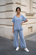 Linen Fringe pants set