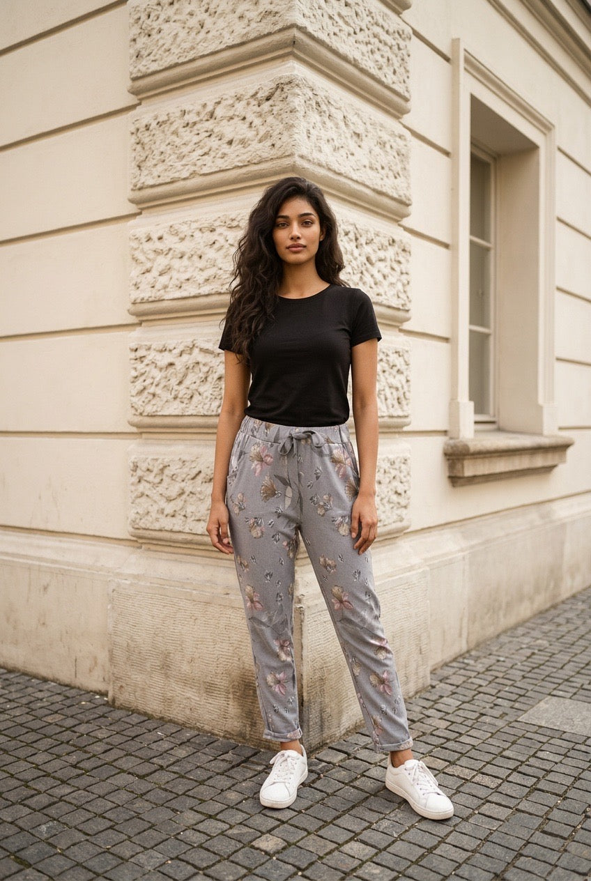 Floral Stretch Pants