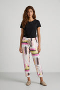 Abstract Stretch Pants