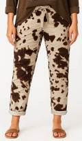 Cow Print Stretch Pants