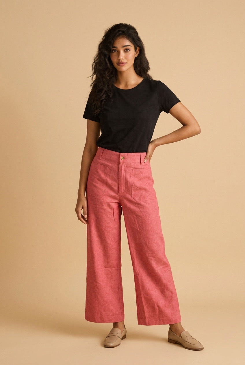 Plus Size Ankle Cropped Summer Pants