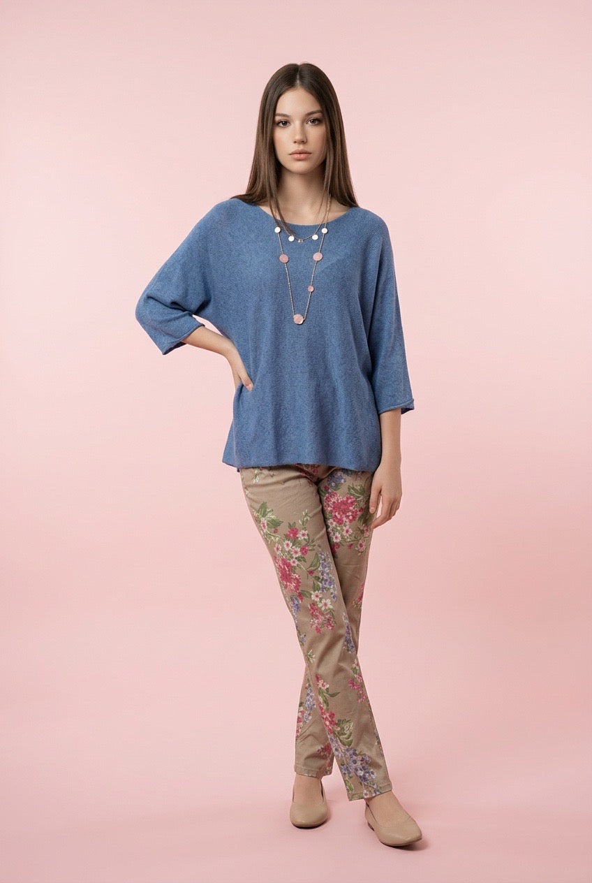 Floral Peony Stretch Pants