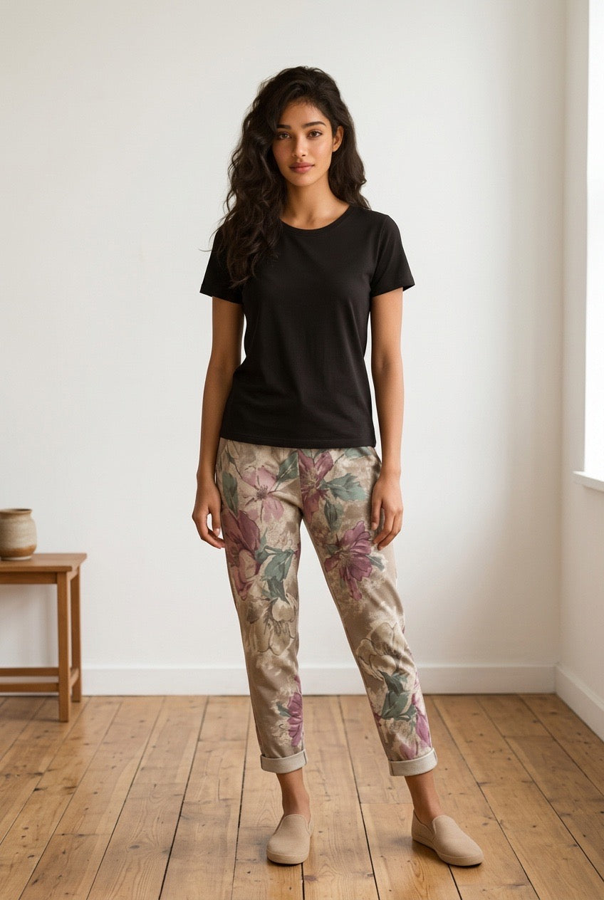 Vintage Floral Stretch
